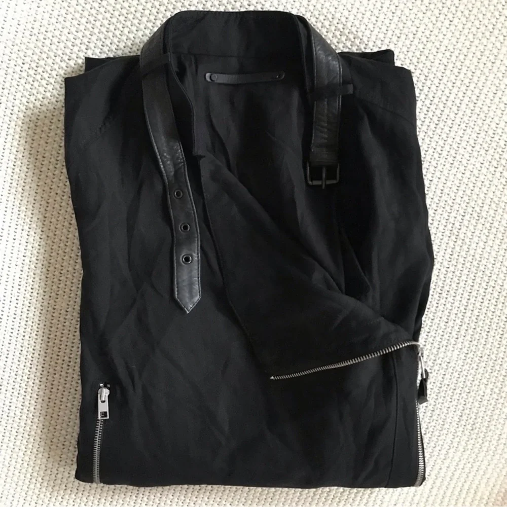 AllSaints Wren Biker Coat Jacket - Picture 5 of 5